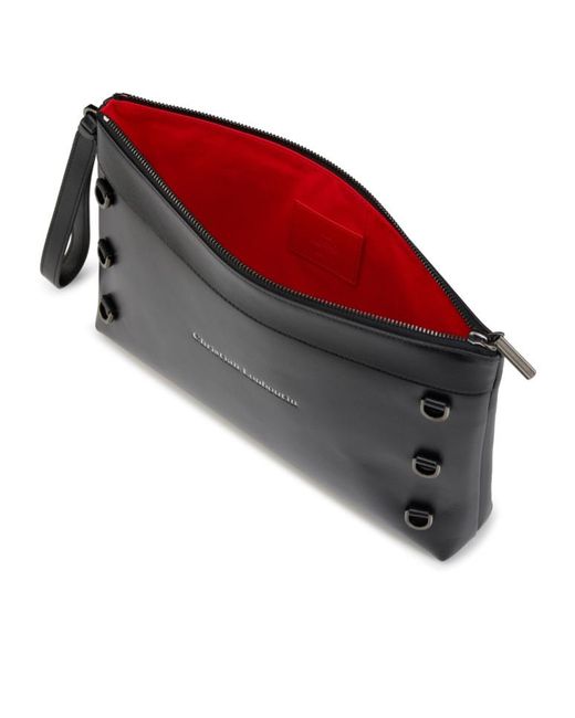 Christian Louboutin Black Kosmica Pouch Bag for men