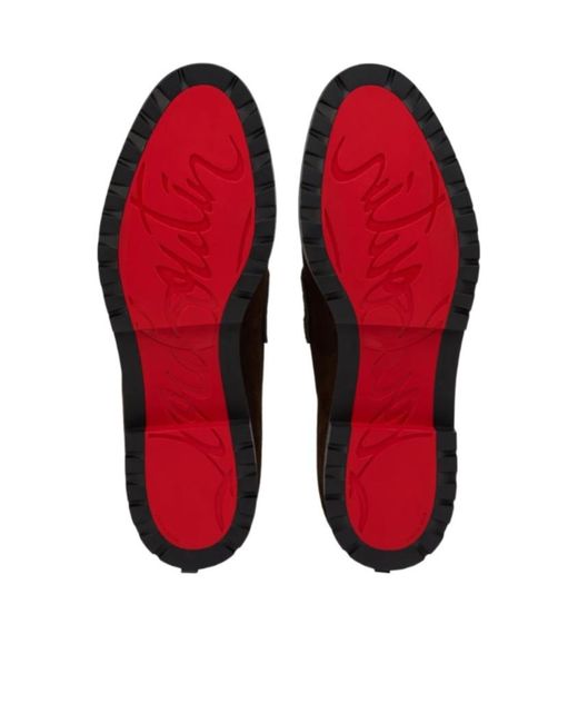 Christian Louboutin Brown Cavavin Moccasins for men
