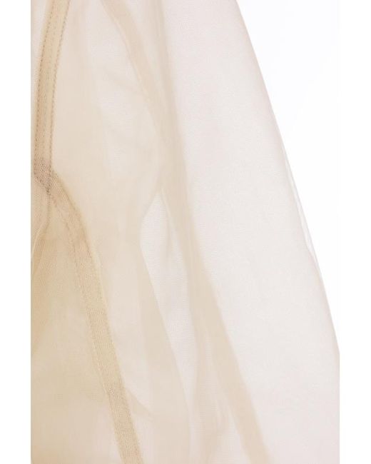 Rick Owens Natural Long-Sleeved Casual Jacket