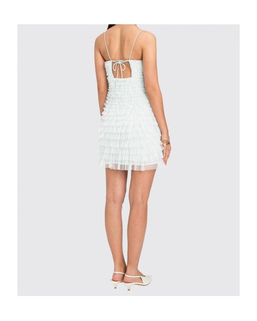 Twinset White Ruffled Mini Dress