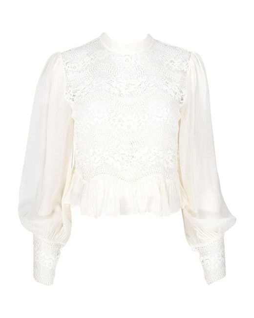 Twinset White Laced Top