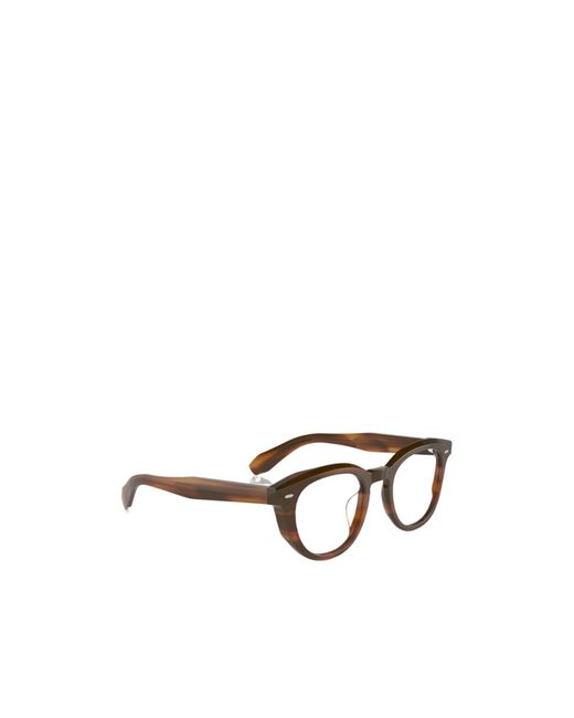 Oliver Peoples White Round-Frame Glasses for men