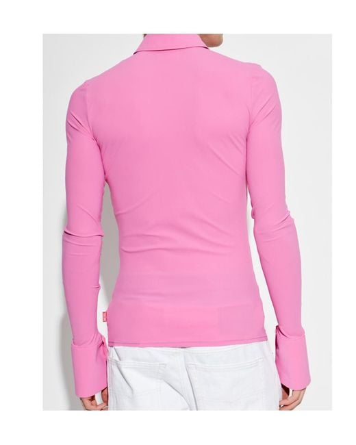 DIESEL Pink Lokid Sweatshirt for men