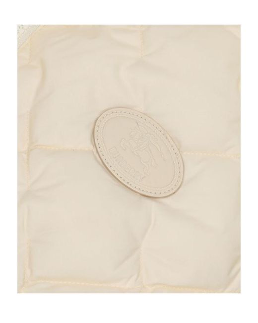 Burberry Natural Check-Stitch Nylon And Wool Jacket
