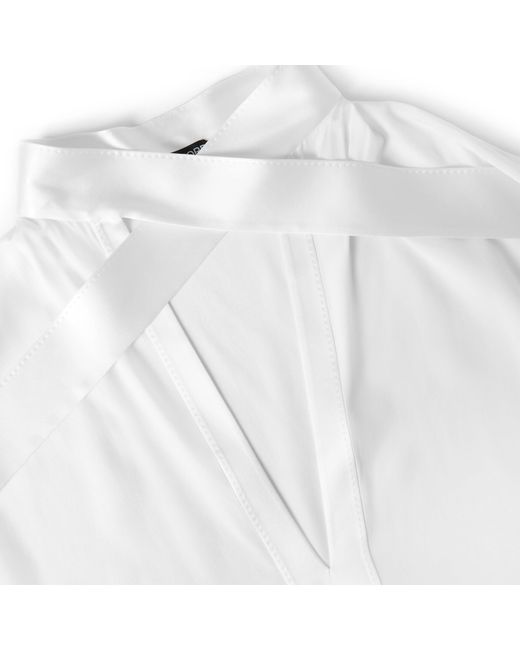 Tom Ford White Solid Color Top