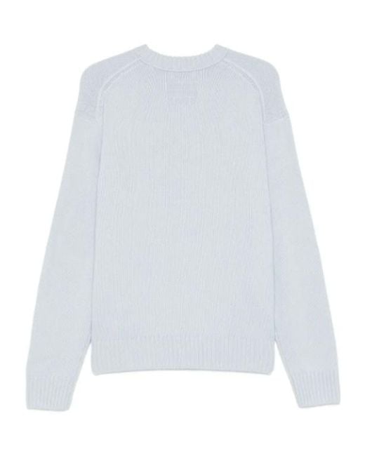 FRAME Blue Crew-Neck Sweater for men