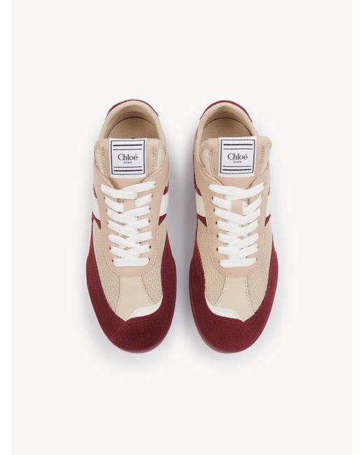 Chloé Pink Chloé Kick Lace-Up Sneakers