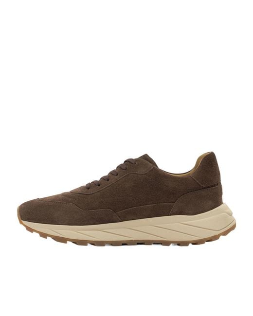 Henderson Brown Round-Toe Sneakers for men