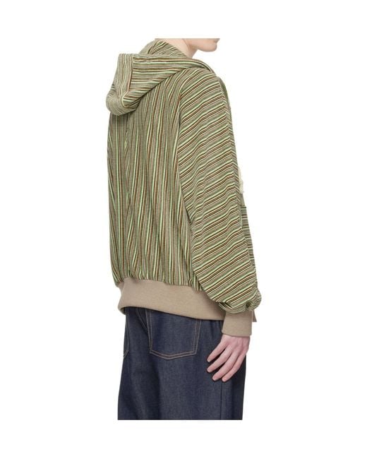 Edward Cuming Multicolor Striped Hoodie for men