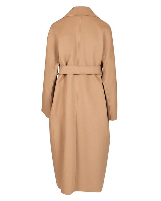 Max Mara Natural 'S Paul Double-Breasted Belted Coat