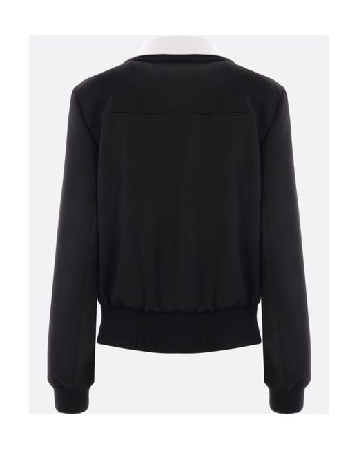 Prada Black Wool Single-Breasted Jacket With Jewelled Buttons