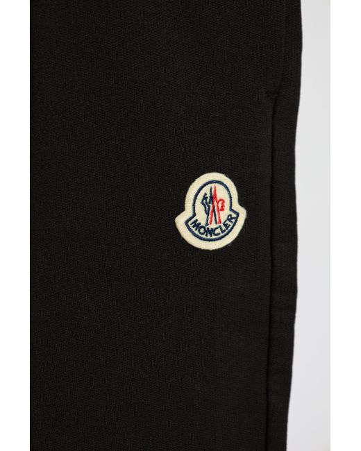 Moncler Black Logo Patch Drawstring Track Pants