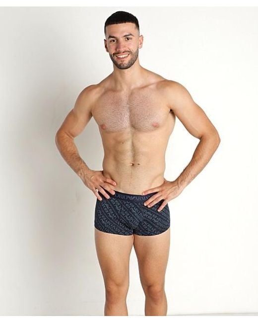 Emporio Armani Blue Boxer Logo Underwear for men