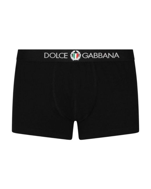 Dolce & Gabbana Black Logo Waistband Boxers for men