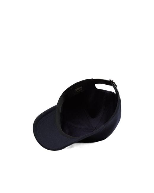 Brioni Blue Embroidered-Logo Baseball Cap for men