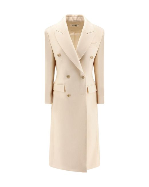 Rohe Natural Double-Breasted Coat