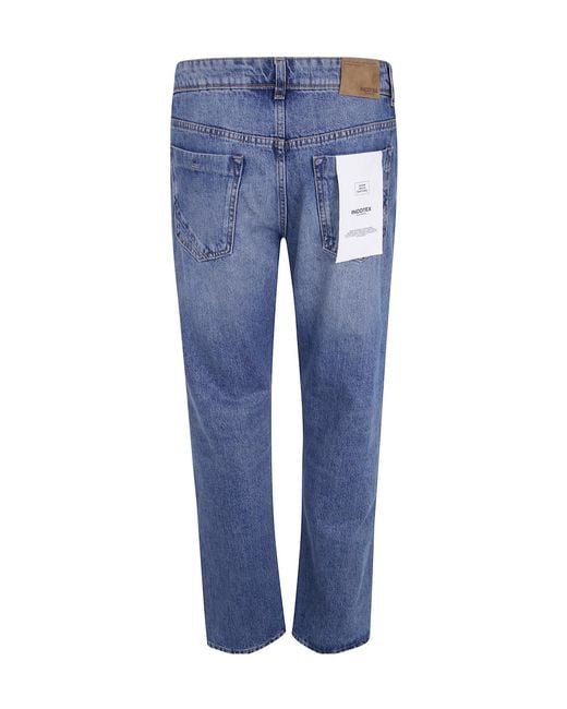 Incotex Blue Regular Fit Straight Denim Jeans for men