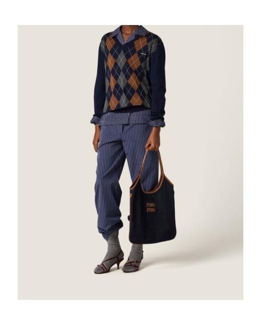 Miu Miu Blue Ivy Denim Bag