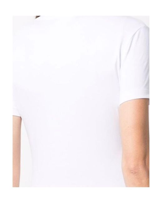 Moschino White Logo Printed T-Shirt