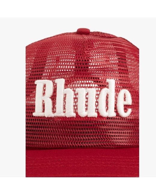 Rhude Red Letter Baseball Cap for men