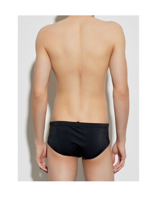 DSquared² Black Triangle Swim Trunks for men