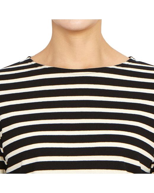 Saint James Black Striped Long-Sleeved T-Shirt