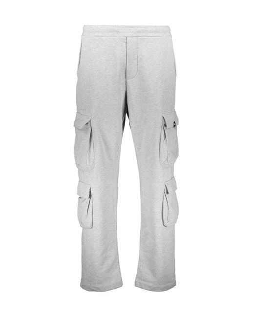 Barrow Gray Zip-Pocket Cargo Pants for men