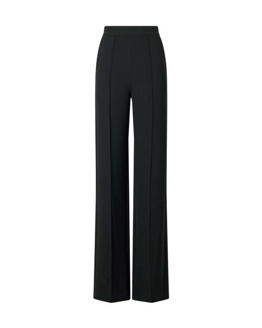Maticevski Black Afterword Pleated Cady Straight-Leg Pants