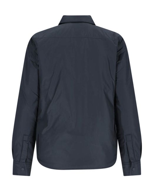 Aspesi Blue Shirt Collar Casual Jacket