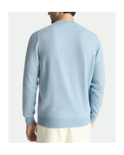 Malo Blue Sandro Crew Neck for men