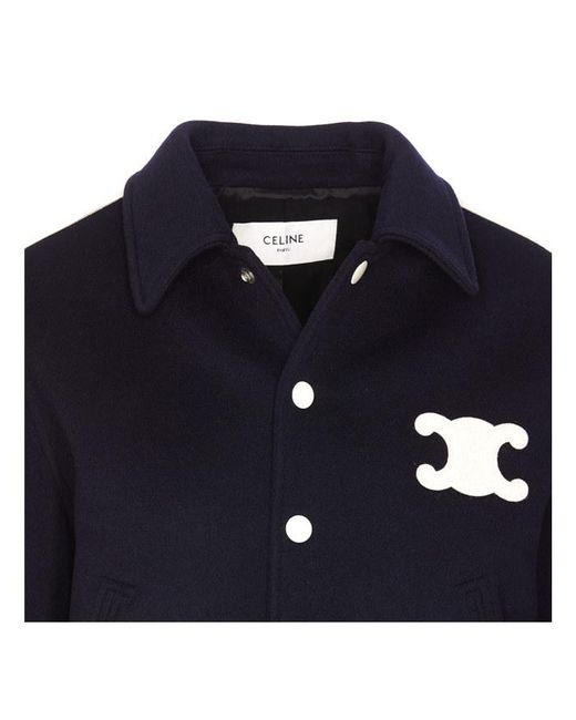 Céline Blue Triomphe Teddy Jacket