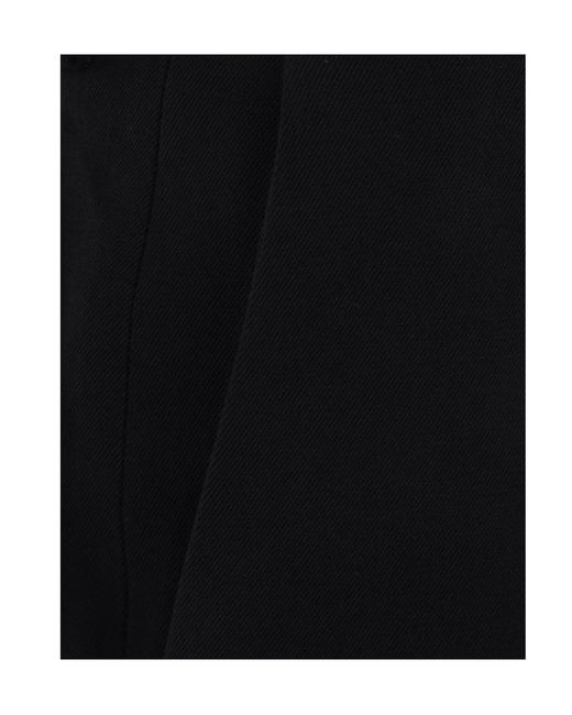 Dries Van Noten Black Belt-Loop Casual Pants