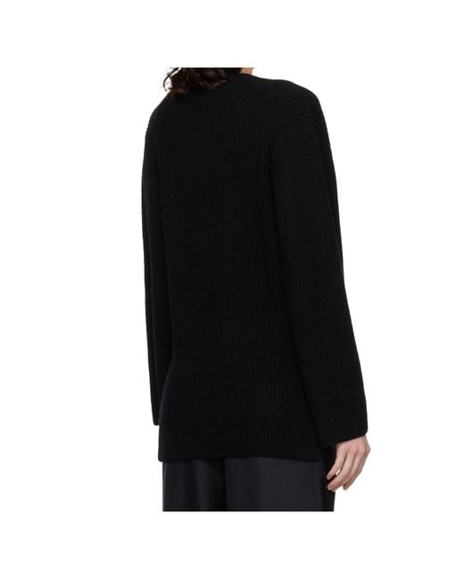 Loulou de Saison Black Long-Sleeved Sweater
