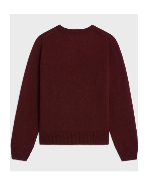 Céline Red Crew Neck Sweater for men