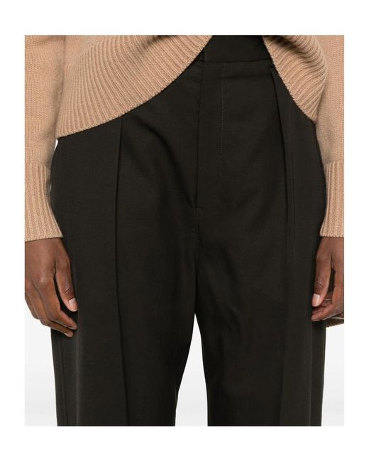 Lemaire Black Pleated-Pocket Trousers