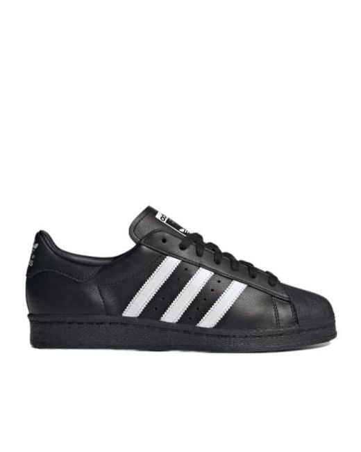 Adidas Originals Black Superstar 82 Low-Top Sneakers for men
