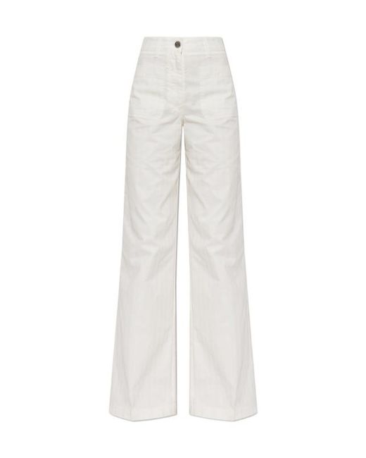 Etro White Belt Loop Jeans