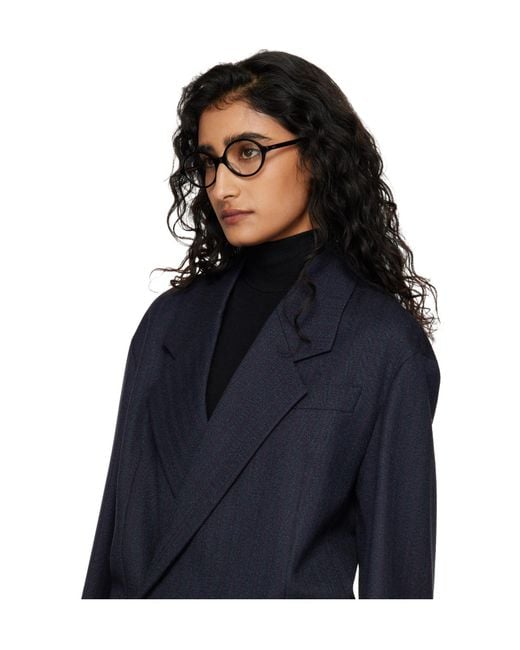 Khaite White X Oliver Peoples Collaboration 2000Rx Round Non-Prescription Glasses