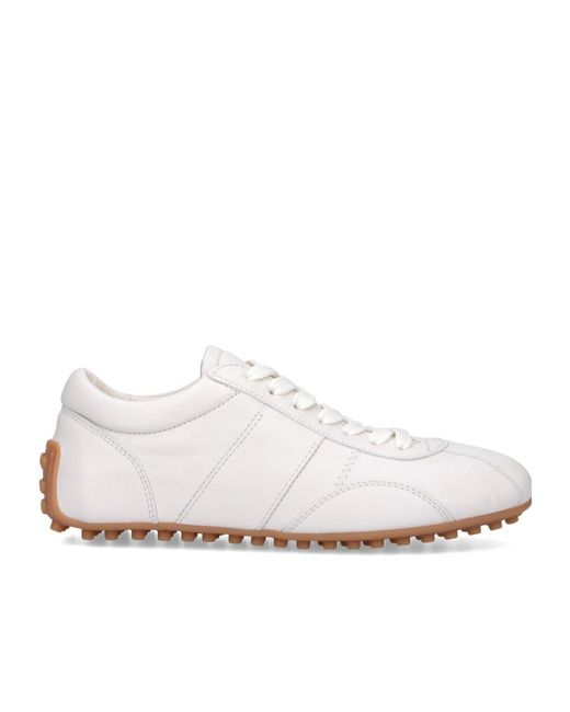 Tod's White Sneakers "t-marathon" In Nappa