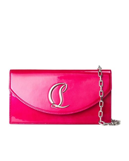 Christian Louboutin Pink Versatile Leather Clutch