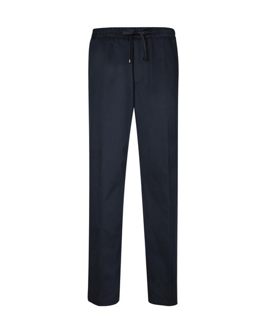 Moncler Blue Drawstring Track Pants for men