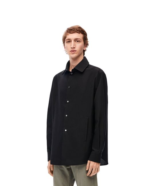 Loewe Blue Button-Up Drawstring Jacket for men