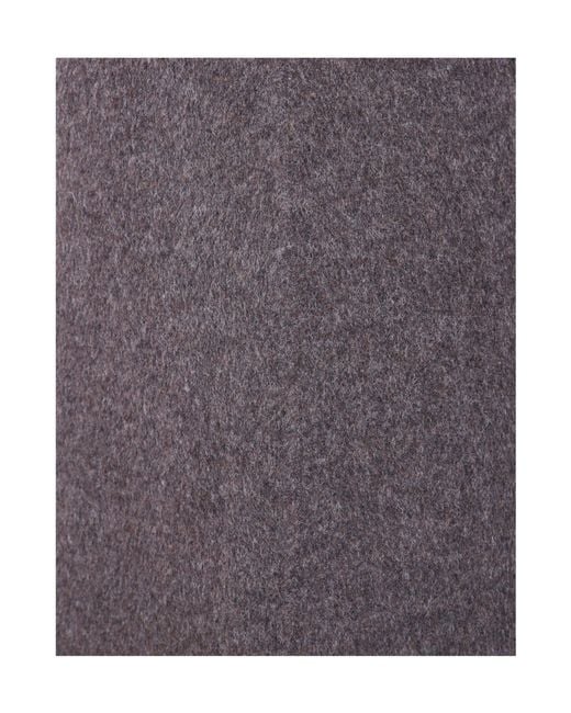 P.A.R.O.S.H. Gray Wool Midi Skirt