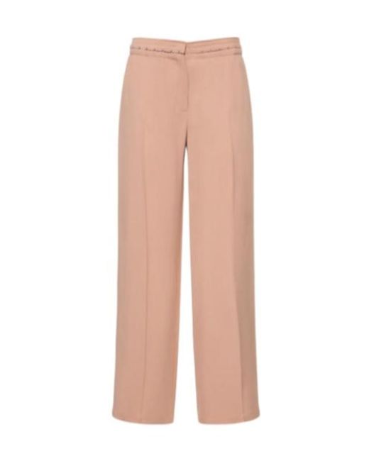 Mugler Natural Hook And Button Straight Pants