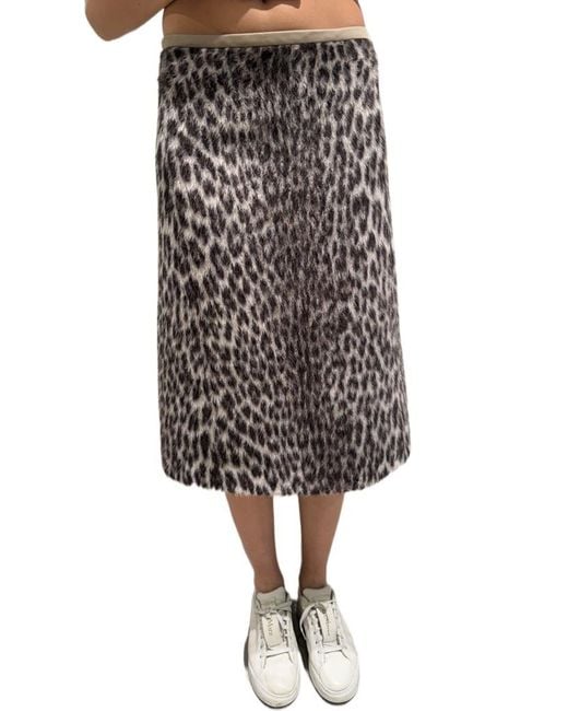 Max Mara Multicolor Patterned Skirt