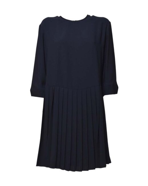 Aspesi Blue Round Neck Dress