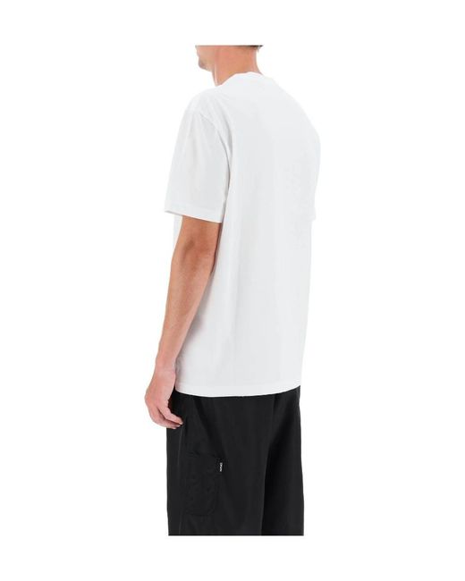 Versace White Medusa Head-Printed Crewneck T-Shirt for men