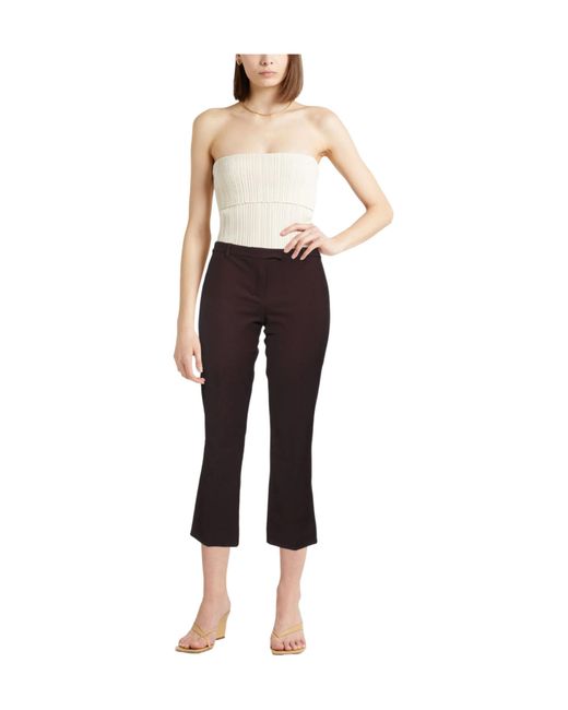 Max Mara Purple High-Waisted Dark Bootcut Trousers