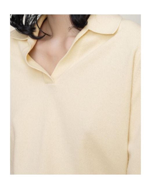 Maison Margiela White V-Neck Knitted Jumper