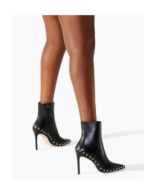 Stuart Weitzman Black Logo Zipper Booties